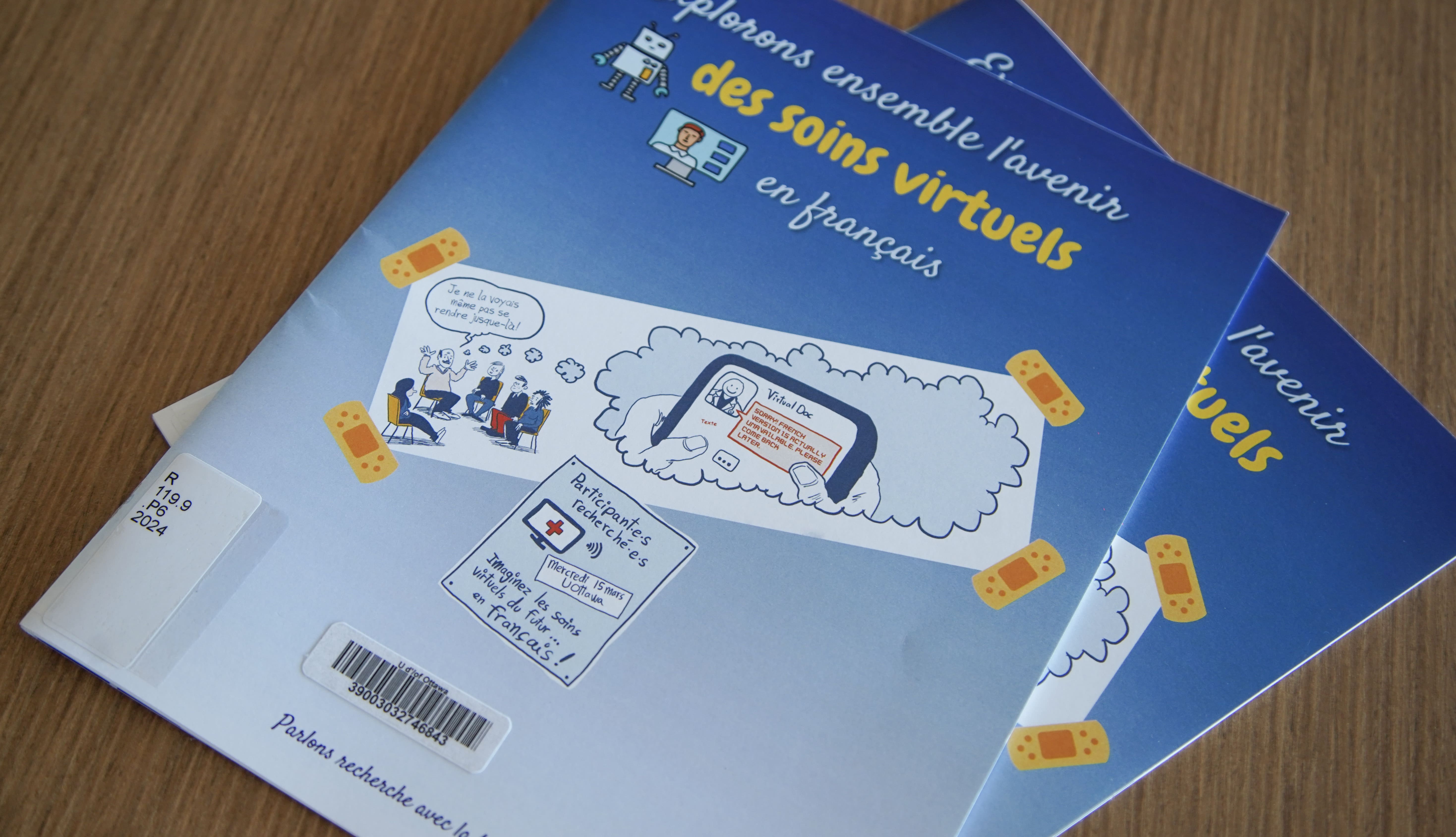 Bande dessinée sur les soins de santé virtuels en français